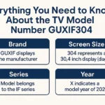 TV Model Number GUXIF304