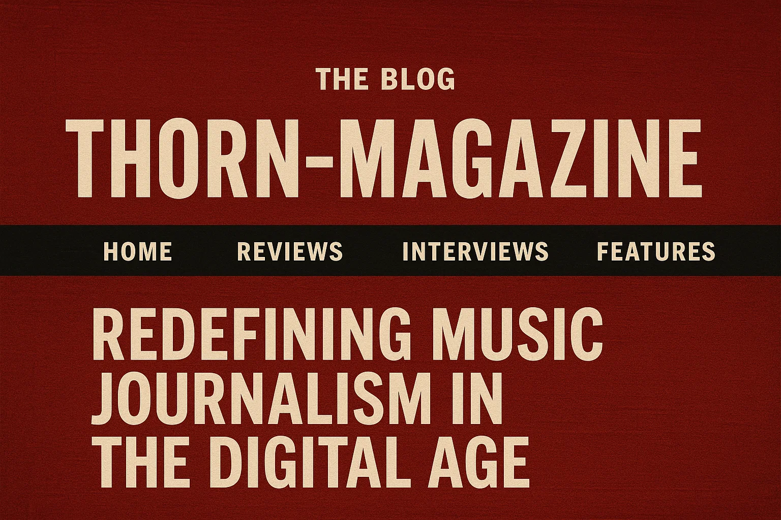 The Blog Band Thorn-Magazine Site