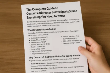 Contacts Addresses SeattleSportsOnline